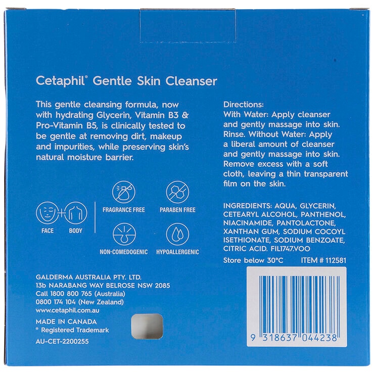 Cetaphil Gentle Skin Cleanser 2 x 1 Litre Cetaphil Gentle Skin Cleanser 2 x 1 Litre