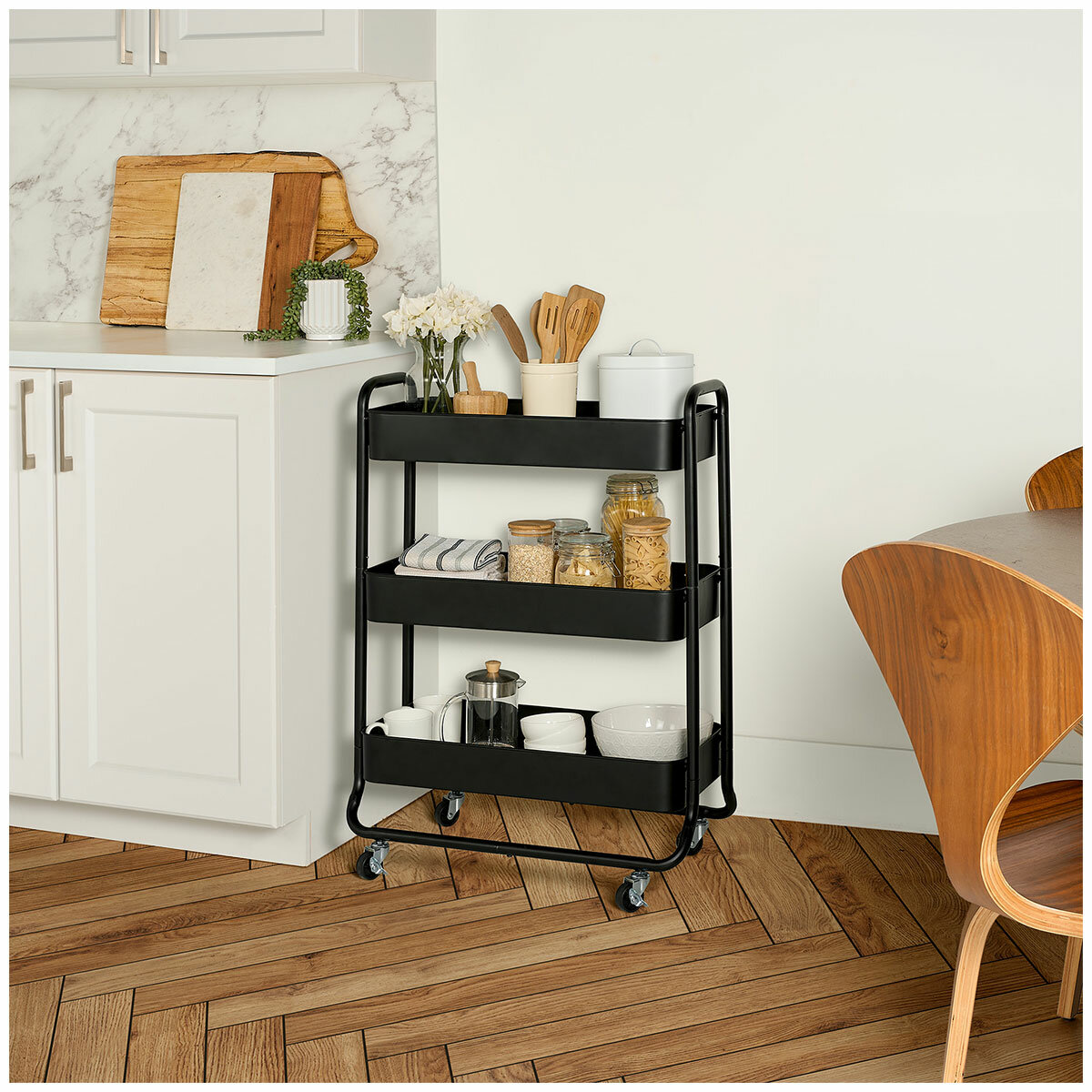 Neatfreak Extra Wide Rolling Cart 3 Tier