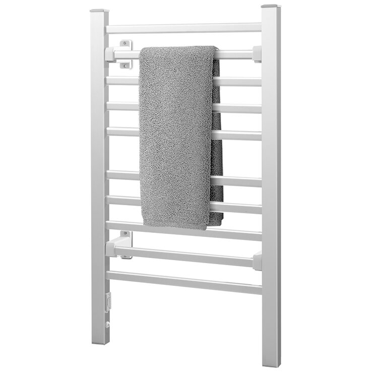 Devanti Heated Towel Rail Rack Electric Clothes Rails Devanti Heated Towel Rail Rack Electric Clothes Rails