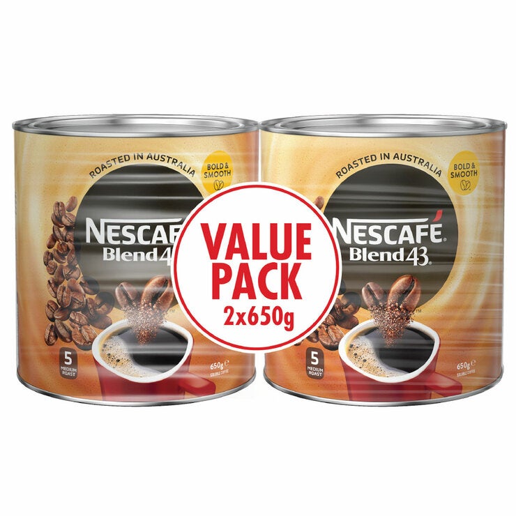 NESCAFE BLEND 43 Twin Pack 2 x 650g NESCAFE BLEND 43 Twin Pack 2 x 650g