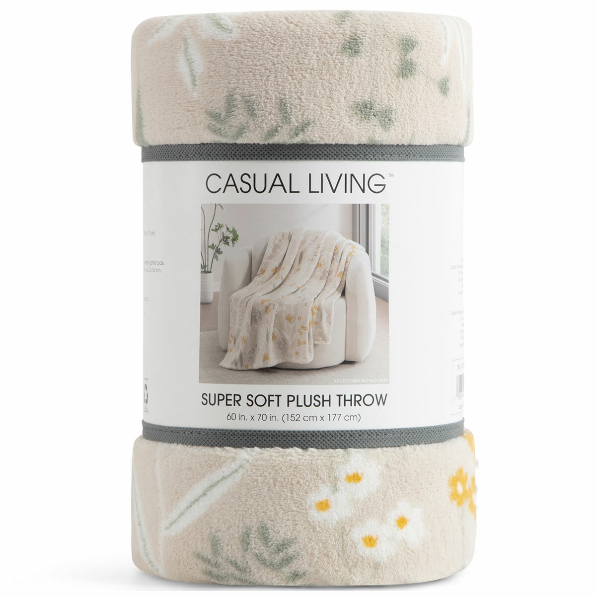 Casual Living Super Soft Plush Throw 152 x 177 cm