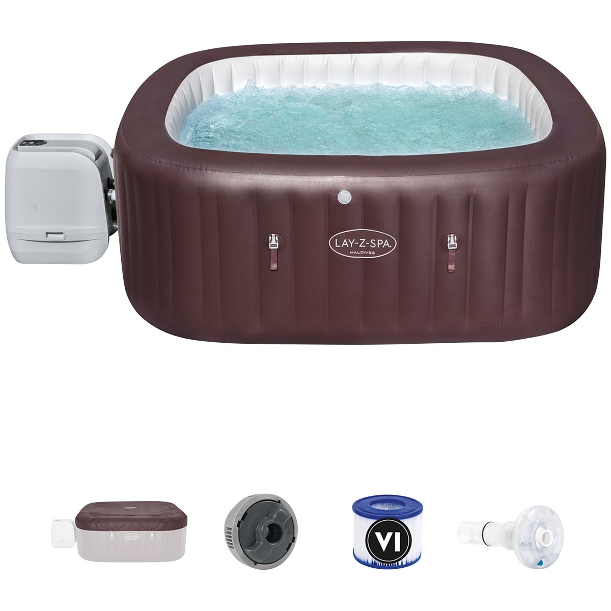 Bestway LayZSpa Maldives HydroJet Pro Inflatable Spa 2.01m x 2.01m x