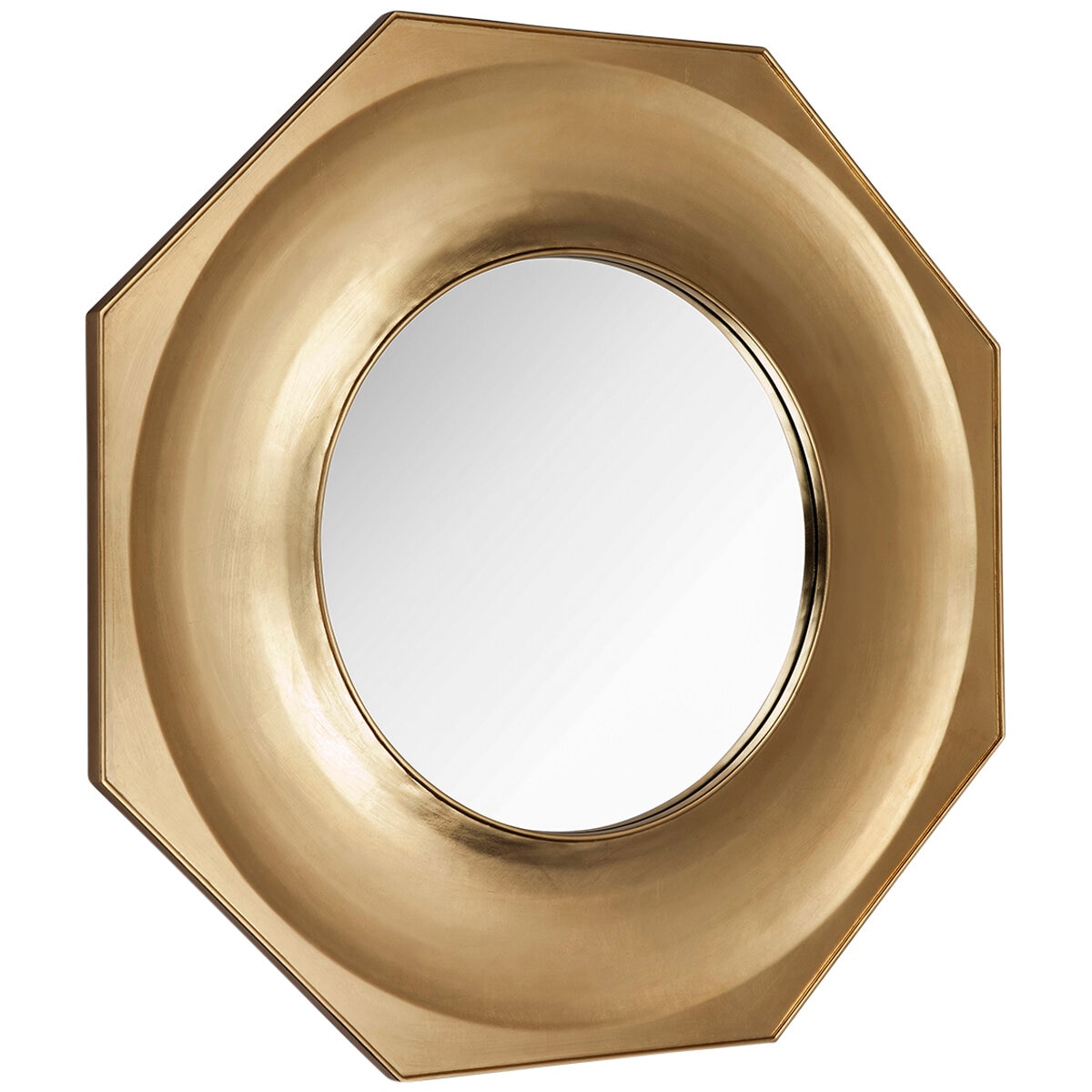 Cafe Lighting and Living Zander Hexagonal Mirror Gold