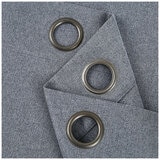 Piper Blackout Curtain Window Panel 2 Pack Denim Blue