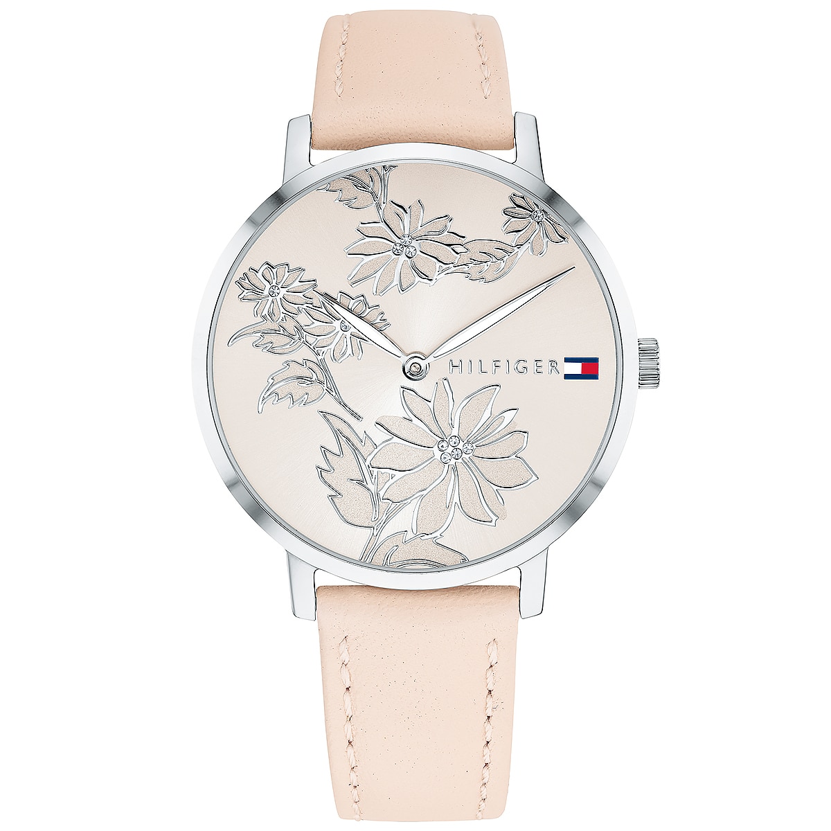 Tommy Hilfiger 1781919 - Ladieis Pink Leather Strap Watch