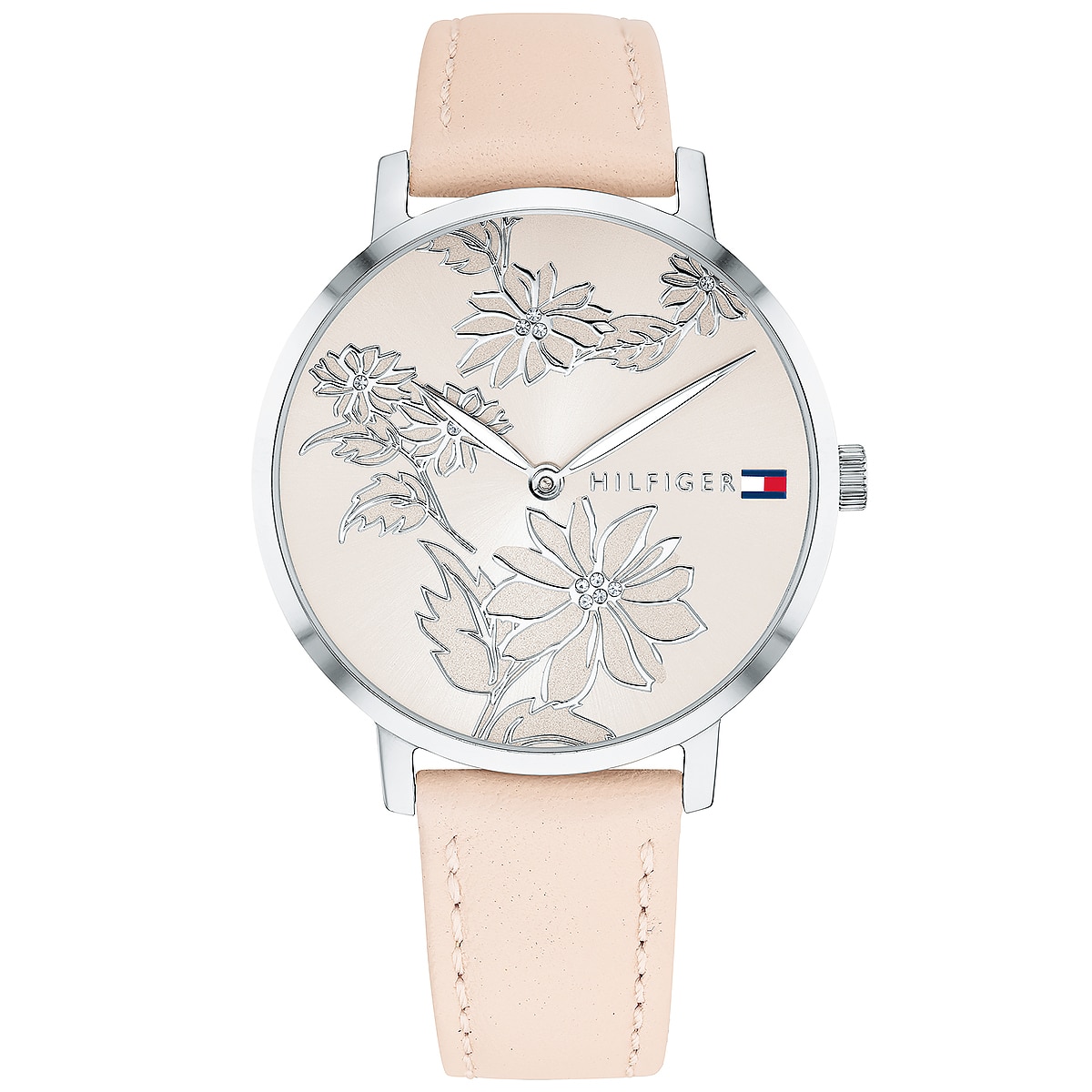 Tommy Hilfiger 1781919 - Ladieis Pink Leather Strap Watch