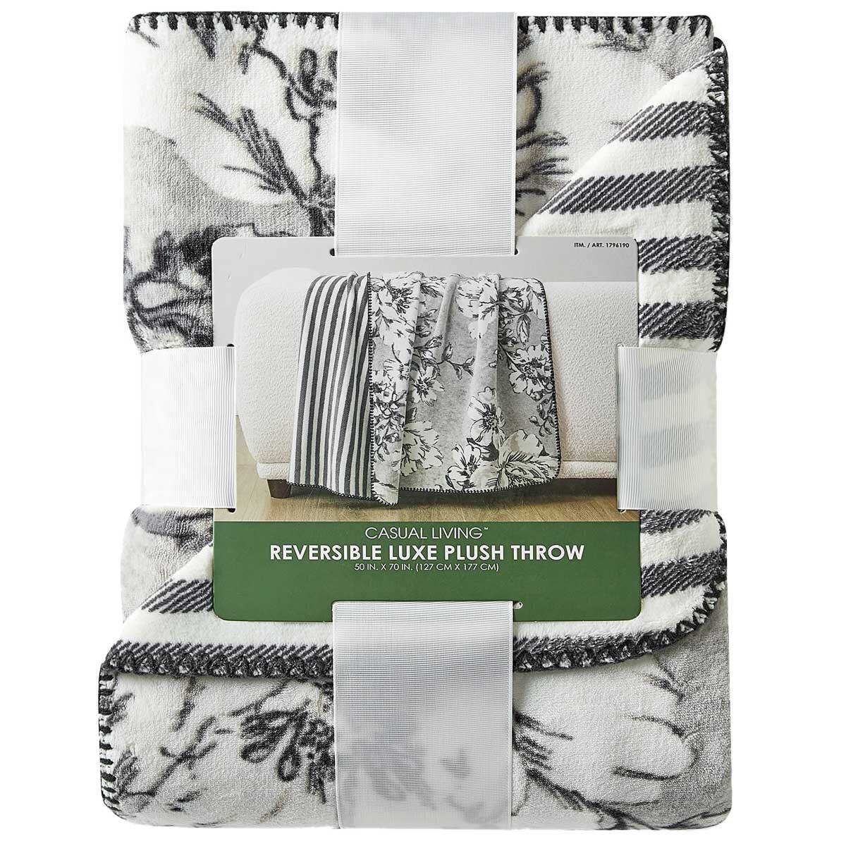 Casual Living Reversible Plush Throw 127 x 177cm Colette