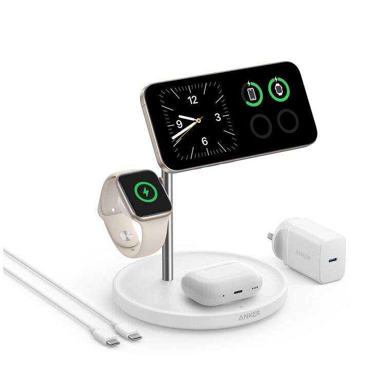 Anker MagGo 3 In 1 Wireless Charging Stand With Qi2 B25M3T21