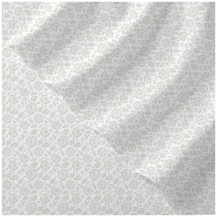 Purely Organic 300TC Cotton Sheet Set 4 Piece King Madina Blockprint