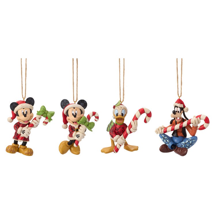 Jim Shore Licensed Hand-Painted Holiday Ornament Set 4 Piece Jim Shore Licensed Hand-Painted Holiday Ornament Set 4 Piece