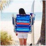 Tommy Bahama 5 Position Beach Chair 2 Pack - Red/Blue Stripe Tommy Bahama 5 Position Beach Chair 2 Pack - Red/Blue Stripe