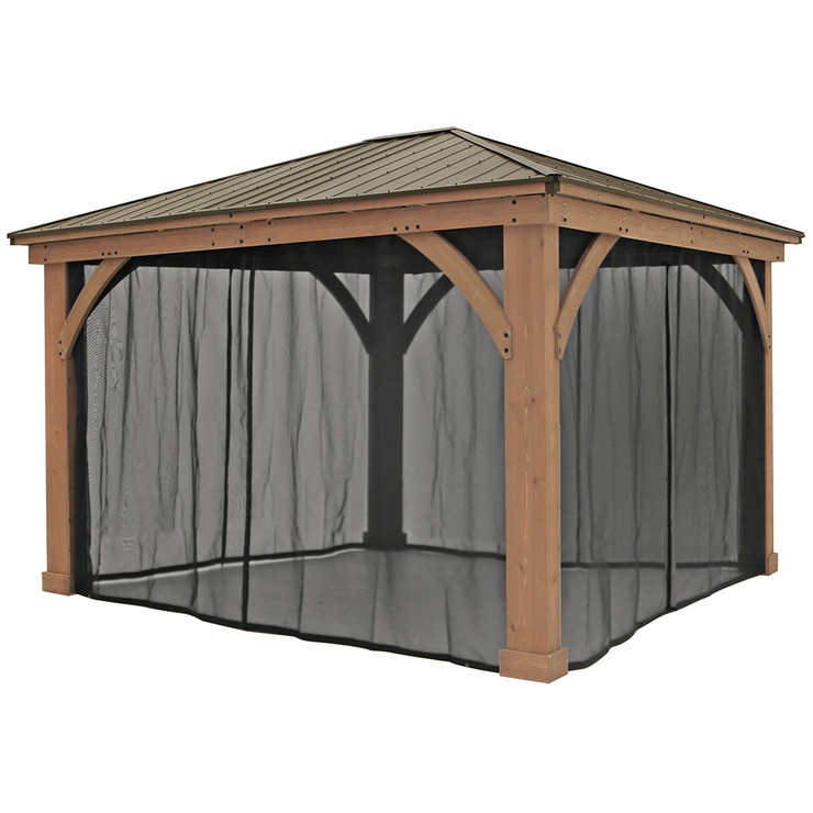 Yardistry 4.3 x 3.7 m Mesh Kit for Gazebo Costco Australia