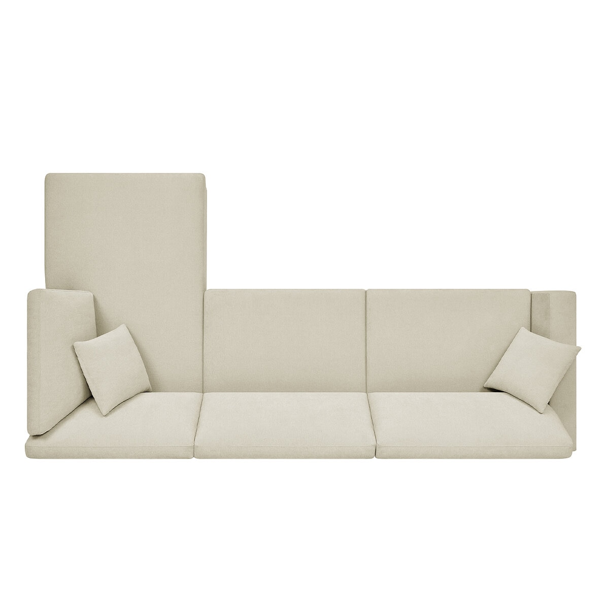 Thomasville 2 Piece Convertible Sectional With Chaise