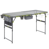 CORE Flexrail Camping Cook Table 157cm with Accessories