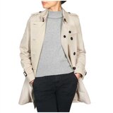 Burberry Harbourne Trench Coat Stone