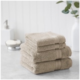 Grandiose 4 pack HandFace Towel Set - Tan