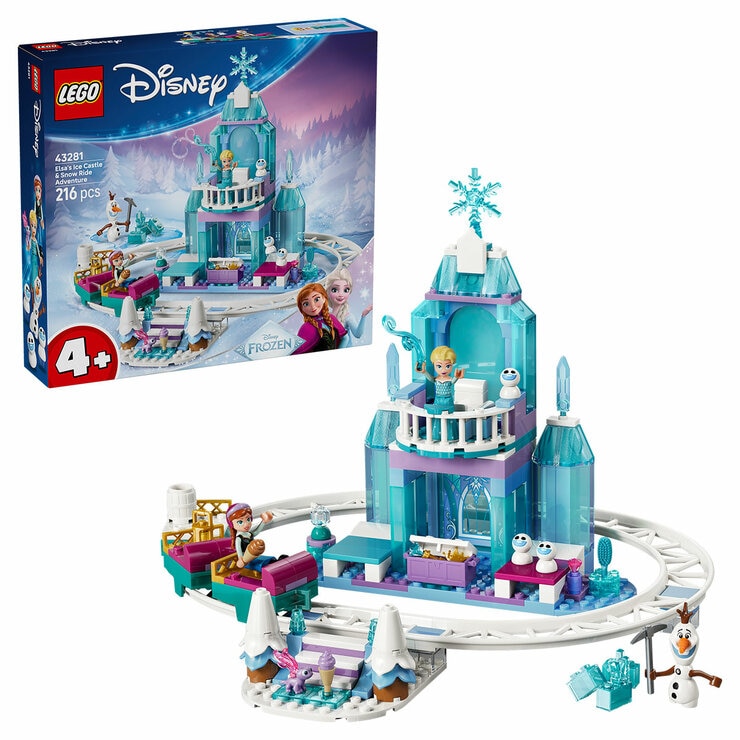 LEGO Disney Frozen Elsa’s Ice Castle & Snow Ride Adventure 43281