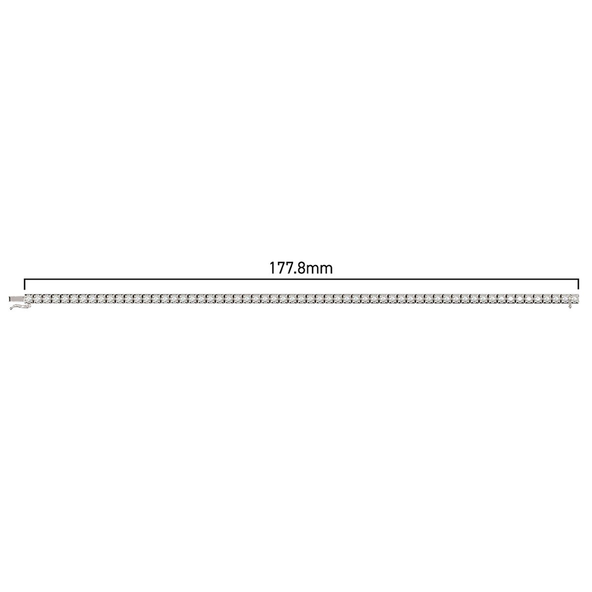 18KT White Gold 1.92ctw Round Brilliant Cut Diamond Bracelet