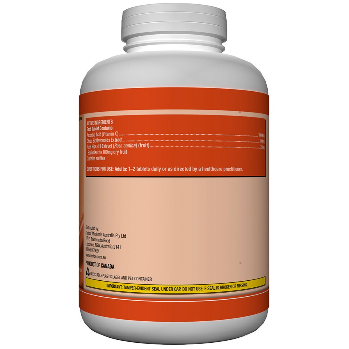 Kirkland Signature Vitamin C 1000mg, 500 Tablets Costco