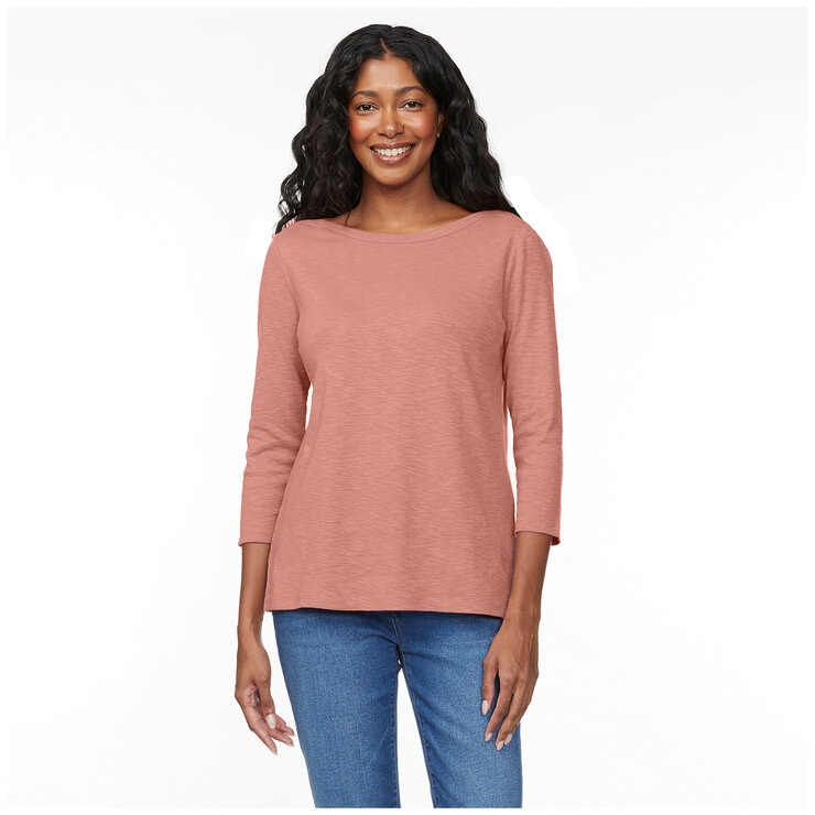 Kirkland Signature Ladies 34 Boatneck Tee