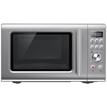Breville The Compact Wave Soft Close Microwave 22L Silver BMO650SIL4JAN1