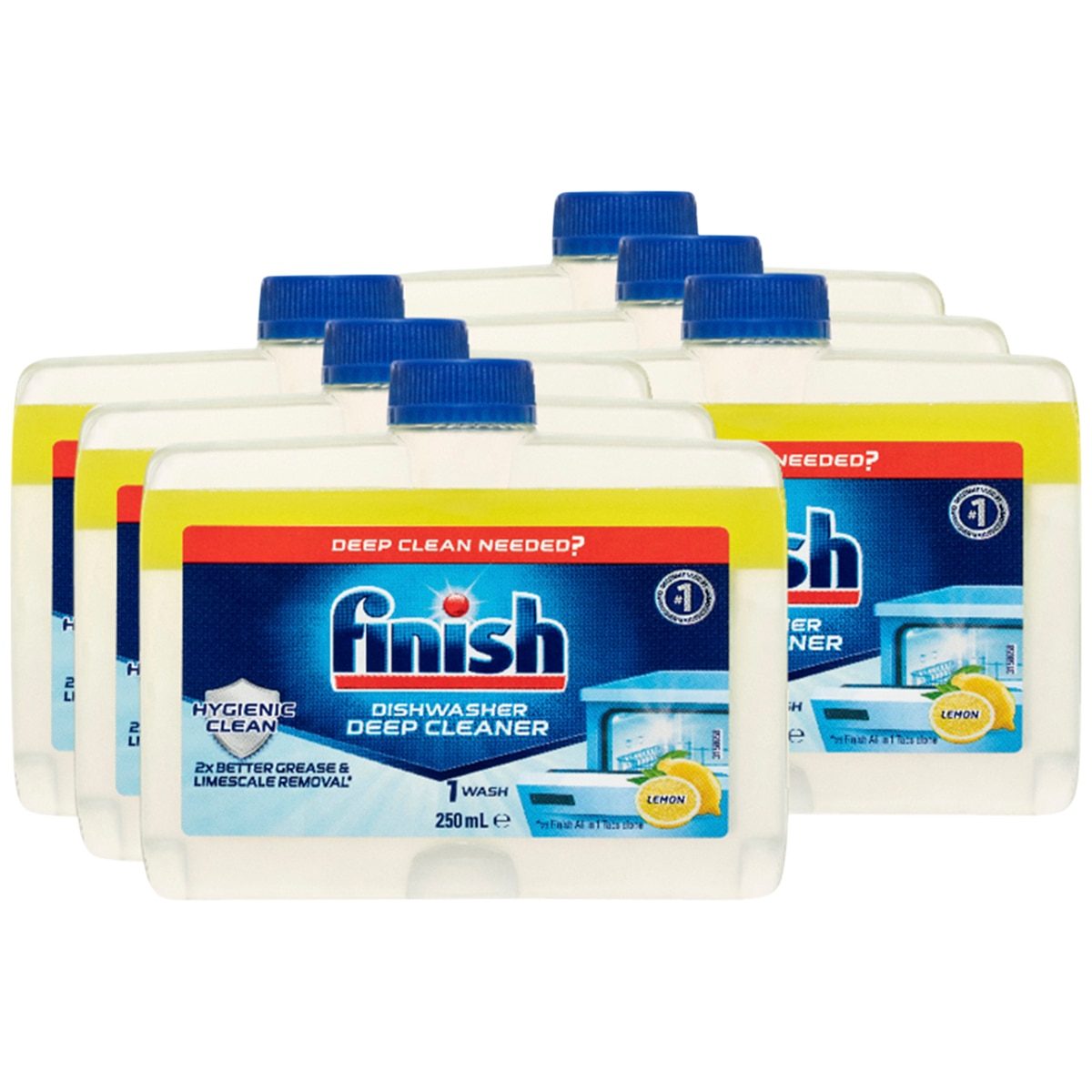 Finish Dishwasher Cleaner 6 x 250ml