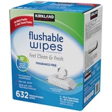 KS Flushable wipes