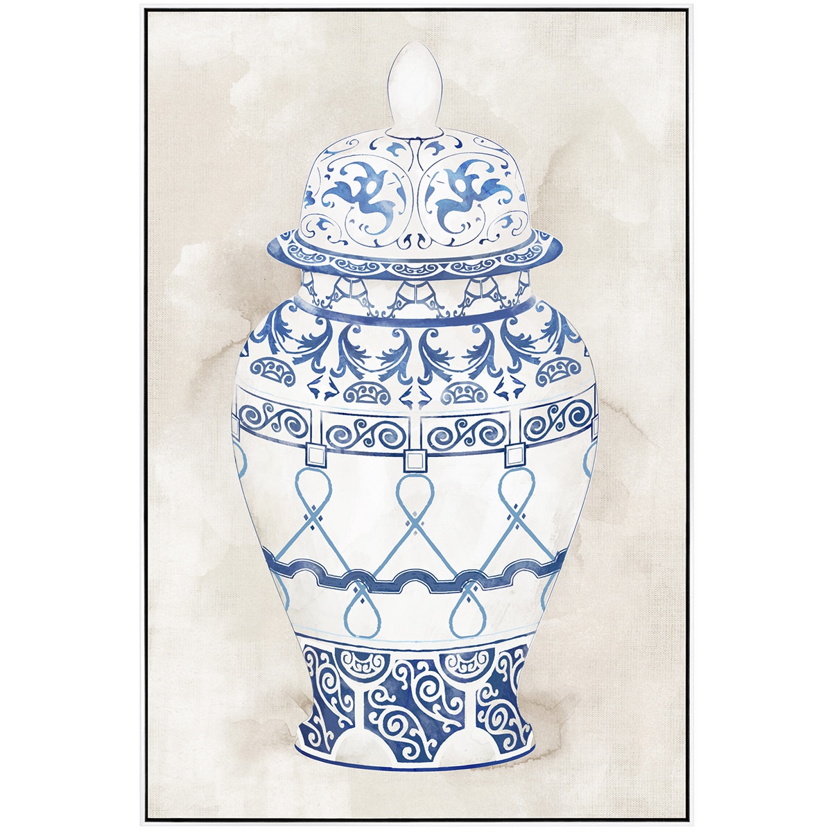 NF Living Harri Fern Framed Oil Painted Canvas Costco Australia