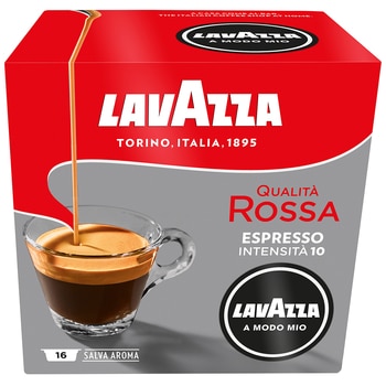 Lavazza A Modo Mio Qualita Rossa Coffee Capsules 6 x 16 Pack
