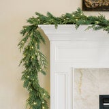 Norfolk Mixed Garland With LED Lights 2.7M