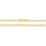 18KT Yellow Gold Flat Curb Long Bracelet 3.3g