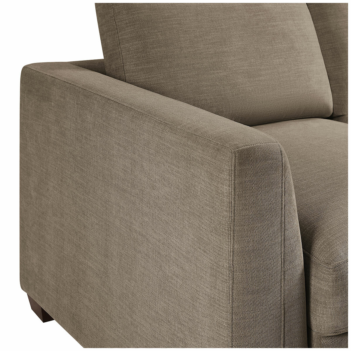 Thomasville Caler 3 Piece Fabric Sectional with Sleeper and Storage Seat