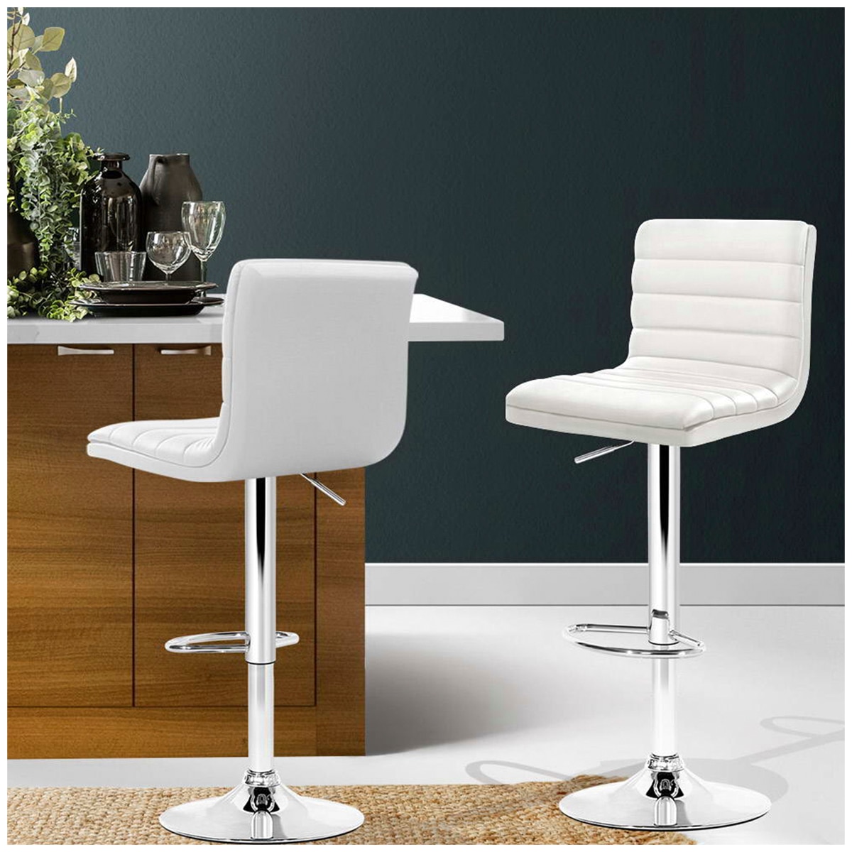 Artiss Arne Bar Stool 2 Pack White