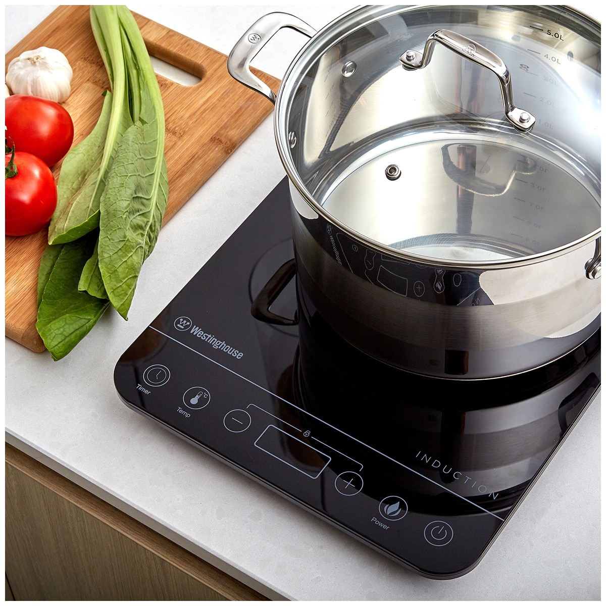 Westinghouse Induction Cooker - 2000W, Black