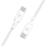 Belkin BoostCharge Braided USB-C to USB-C Cable 2m White CAB014BT2MWH