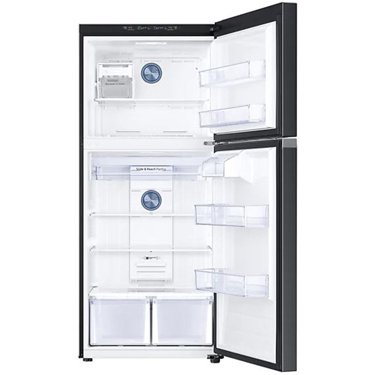 525L Black Layered Steel Top Mount Fridge SR520BLSTC