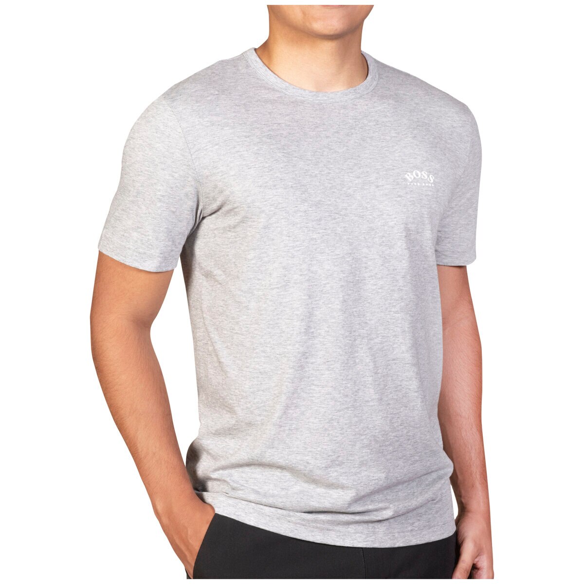 Hugo Boss Mens T-Shirt Open Grey