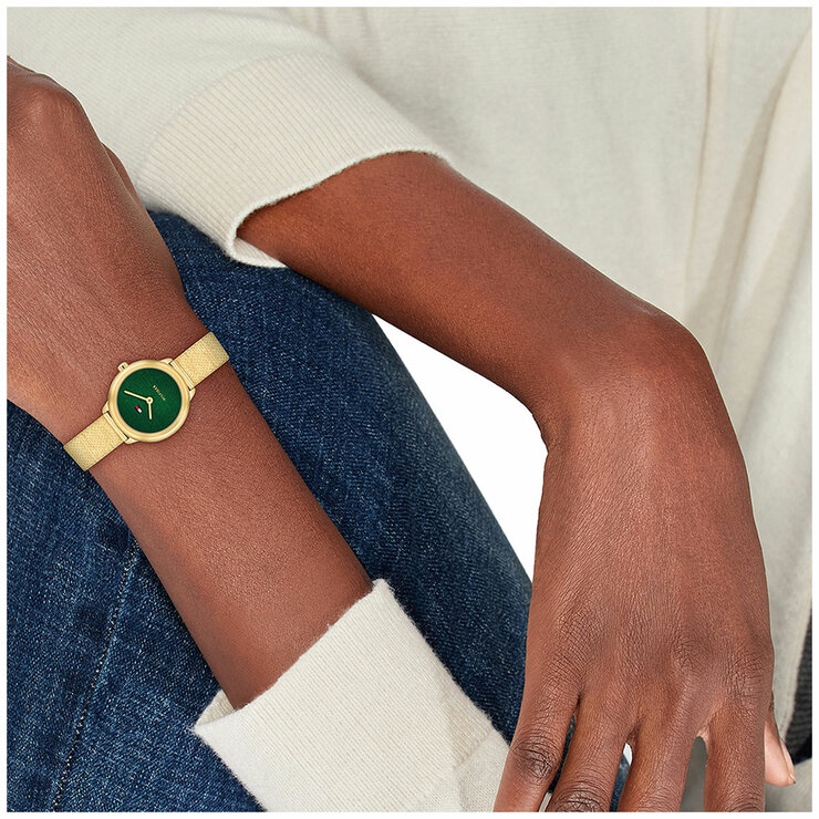 Tommy Hilfiger Demi Ionic Plated Thin Gold Steel Green Dial Women's Watch 1782812