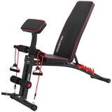 Powertrain Adjustable FID Home Gym Bench with Preacher Curl Pad