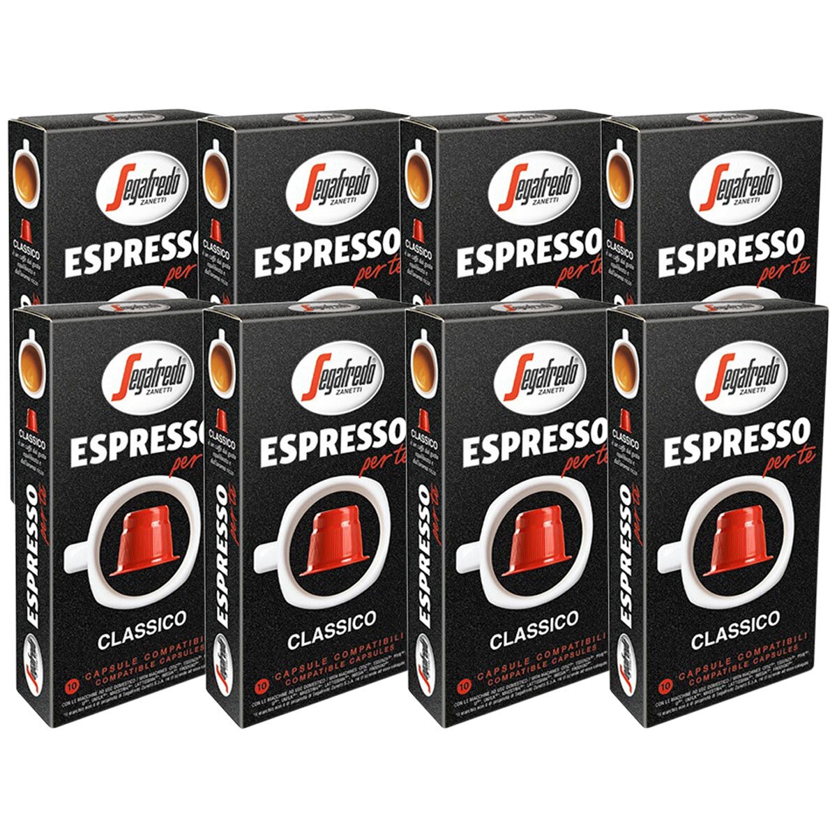 Segafredo Espresso Per Te Gusto Classico Coffee Capsules 80pk