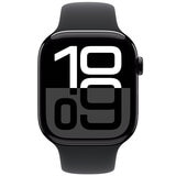 Apple Watch Series 10 GPS 46mm Jet Black Aluminium Case with Black Sport Band S/M