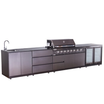 Euro Black Stainless Steel Alfresco Kitchen