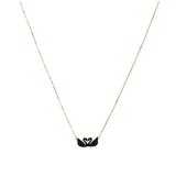 Swarovski Iconic Swan Double Necklace Rose Gold
