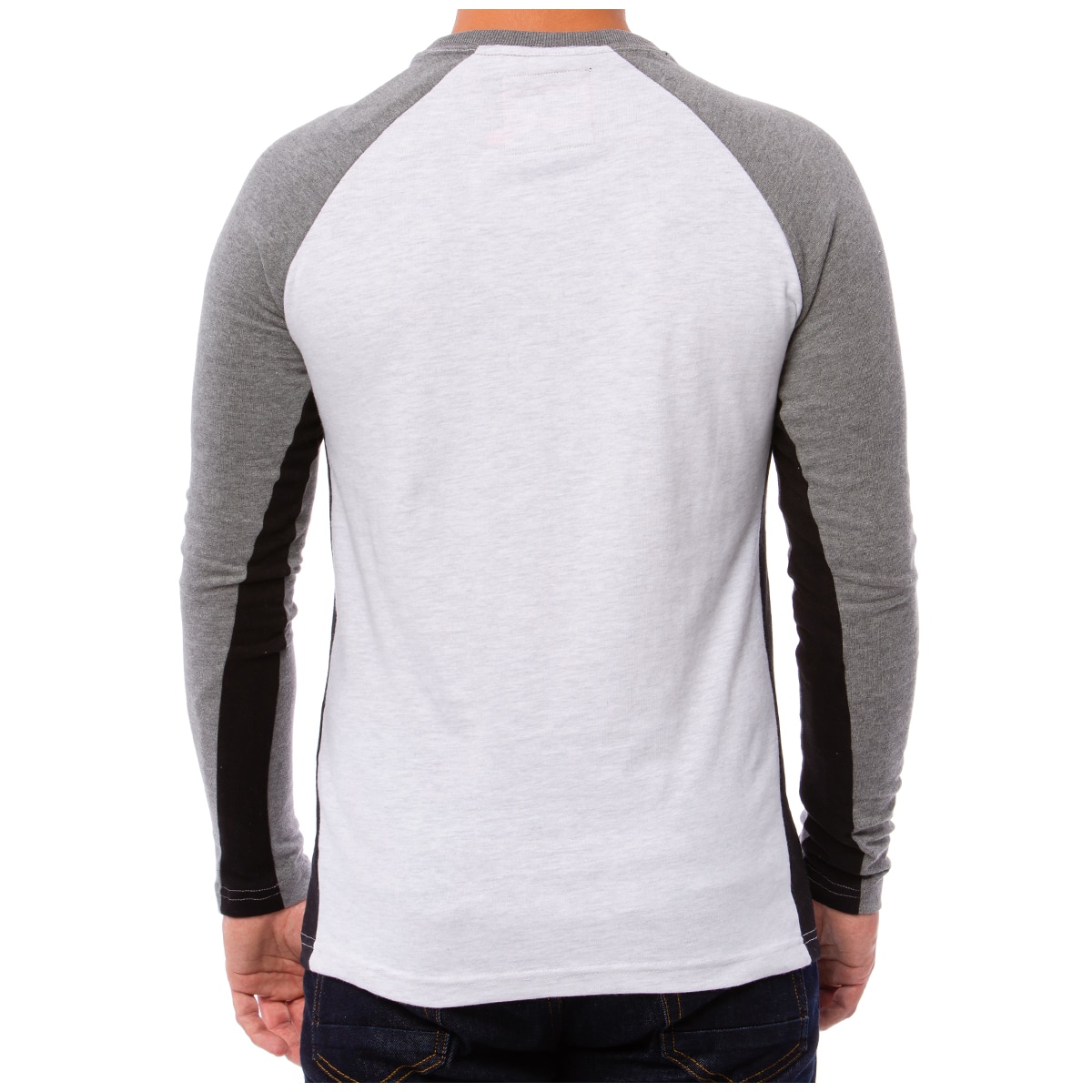 SuperDry LS Tee - Raglen Sleeve - Grey