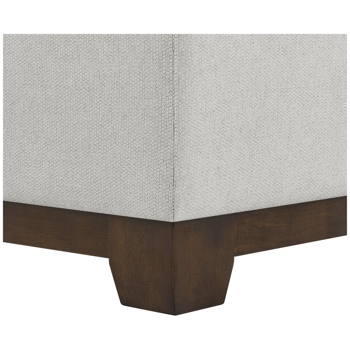 Thomasville 3 Piece Fabric Sectional With Chaise and Storage Ottoman