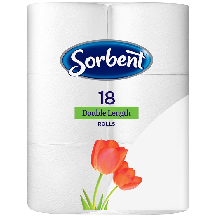 Sorbent 3 Ply Double Roll Toilet Tissue 2 x 18pk 36 rolls Costco