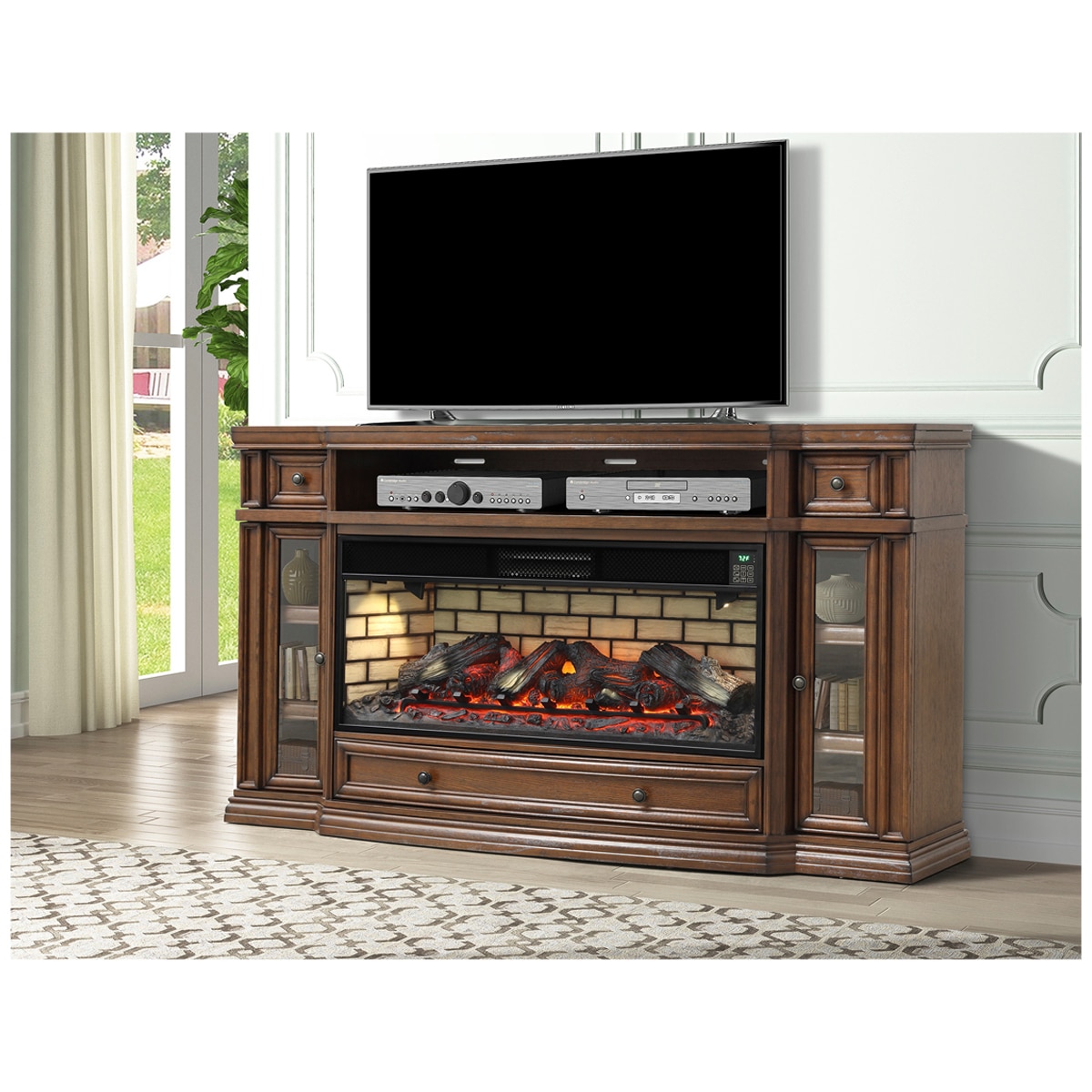 Well Universal Klamath 75" Fireplace Mantle