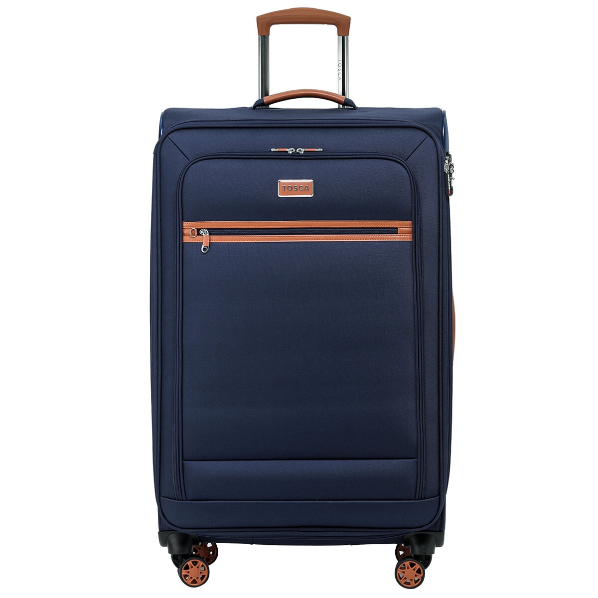 Tosca Park Avenue 3 Piece Luggage Set Navy Tan Tosca Park Avenue 3 Piece Luggage Set Navy Tan