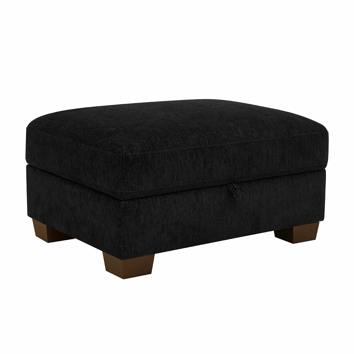 Thomasville 3 Piece Fabric Sectional With Storage Ottoman Thomasville 3 Piece Fabric Sectional With Storage Ottoman