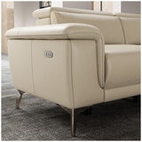 Valencia Pista Leather Reclining Sectional Lounge Right Chaise